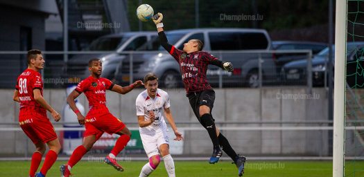 football match FC Differdange – Victoria Rosport